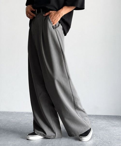 【Classical Origin】「進化系ベーシック。」セミカーブライン ワンタックスラックス／Curved Line One-Tuck Slacks co0780001