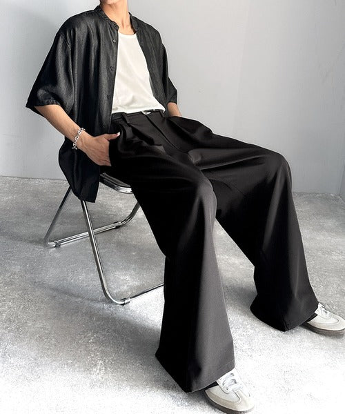 「美しさはタックから。」3タックY2Kスーパーワードスラックス／Three-Tuck Y2K Super Wide Trousers co1150005
