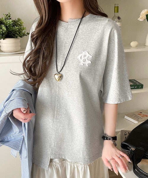 《JaVaジャバコラボ》綿100％!こだわり満載の自信アイテム☆切替BODYロゴTシャツ（半袖） jv1330014
