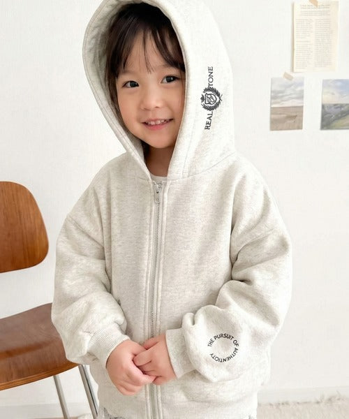 【キッズ】親子リンクコーデ可能◎ゆるっとダボっと可愛い♪裏起毛クロップドワイドパーカー ck1260610