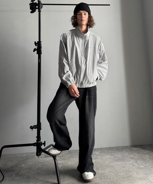 【Classical Origin】「大人ストリート。」サイドライン仕様ナイロントラックジャケット／Side Line Accents Nylon Track Jacket co1150063