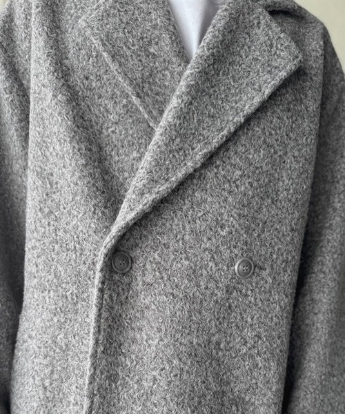 【Classical Origin】「余裕を魅せる。」フェイクウールロングチェスターコート／Fake Wool Long Chester Coat ao1010465