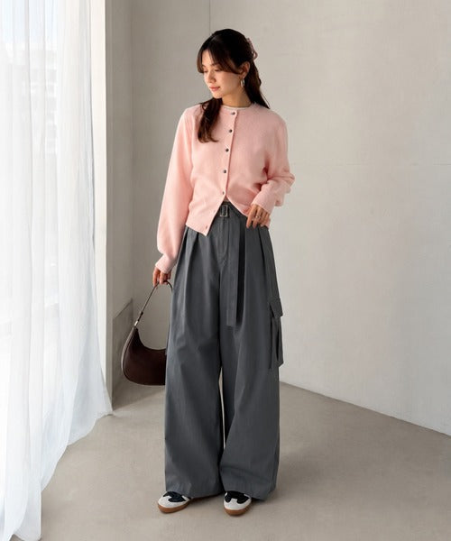 一着で、ラフなのにキレイを叶える◎2タックロングベルト付きカーゴパンツ ce0940264