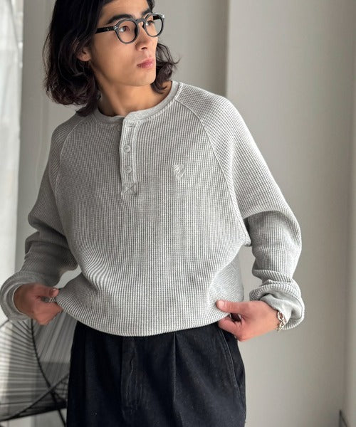 【Classical Origin】「ヘビーウェイト一択。」綿100％ワッフル素材ラグランビッグTシャツ／Cotton 100% Waffle Raglan Big T-Shirt co0780015