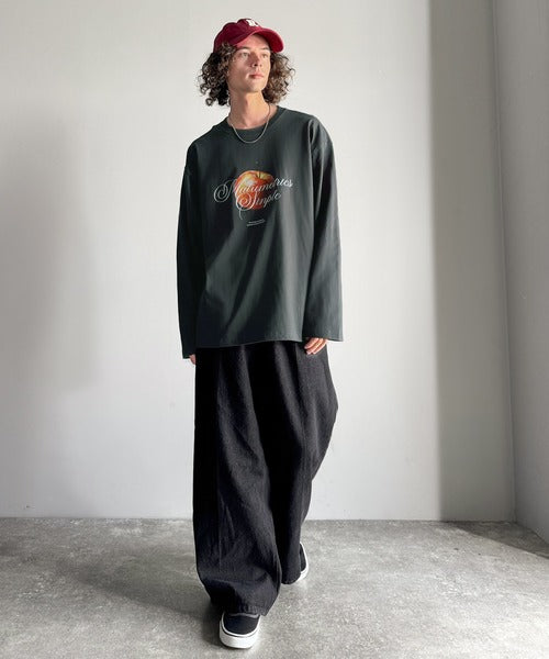 《JaVaジャバコラボ》綿100% フレッシュに、スタイリッシュに。アップルメッセージTシャツ（長袖） jo1150069