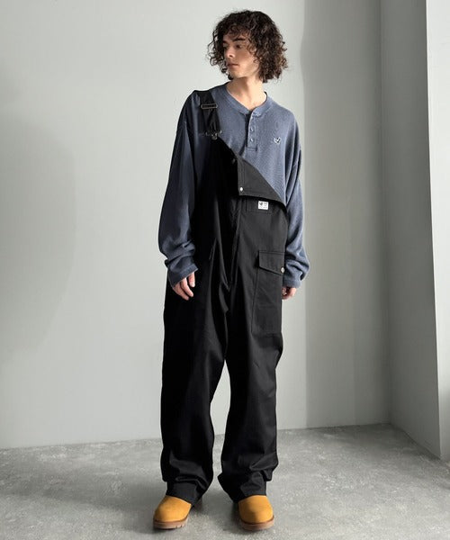 【Classical Origin】Front-Zip Loose Overalls／フロントジップ仕様ルーズオーバーオール co0780008