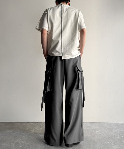 Big Pocket Parachute Wide Trousers／ビッグポケット付パラシュートワイドスラックス co1150004