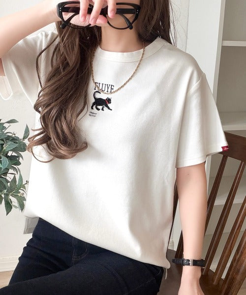可愛いだけとは言わせない！刺繍コンパクトフライスTシャツアニマルシリーズ（半袖） ce1050360