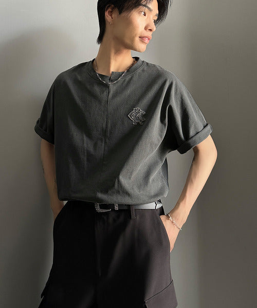 《JaVaジャバコラボ》【メンズ】綿100％!切替BODYロゴTシャツ（半袖） jm1330014
