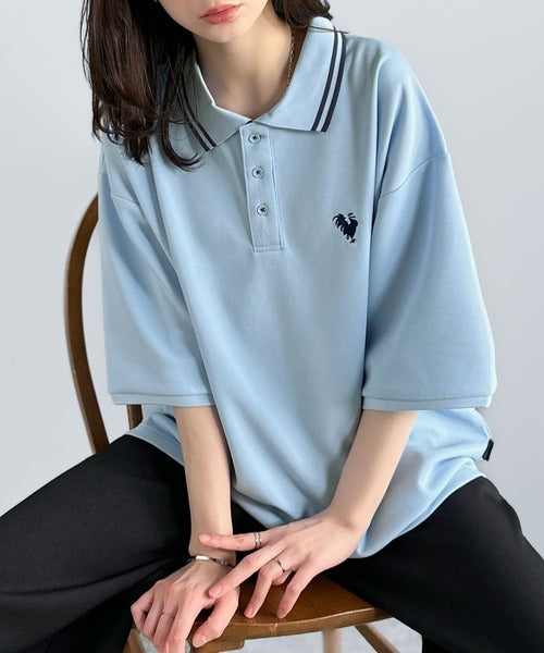 「洗練を纏う、上質な日常。」刺繍入りハイクオリティダブルフェイス素材ポロシャツ／Embroidered High-Quality Double Face Polo co1150026