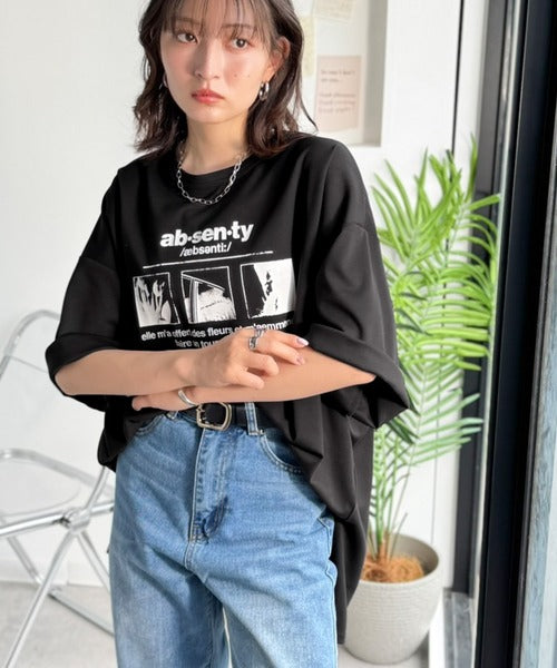 ただのTシャツで、終わらない。フォトグラフィックオーバーサイズダンボールTシャツ(半袖) ce1330075