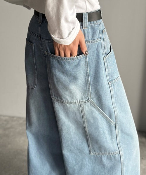 【Classical Origin】「遊び心満載。」ダブルニーワイドペインターデニム／Double Knee Wide Painter Denim co0900003