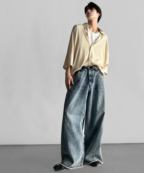Wrinklefinish Dolman Sleeve Shirt／リンクル加工ドレープドルマンシャツ co1150009