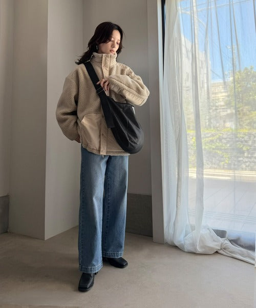 《JaVaジャバコラボ》軽量×大容量◎ラフにキマる上質感。BIGフェイクレザーワンショルダーバッグ(ユニセックス) jv1070254