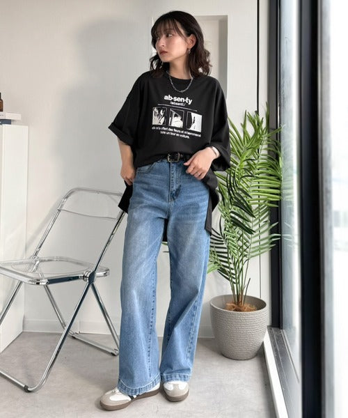 ただのTシャツで、終わらない。フォトグラフィックオーバーサイズダンボールTシャツ(半袖) ce1330075