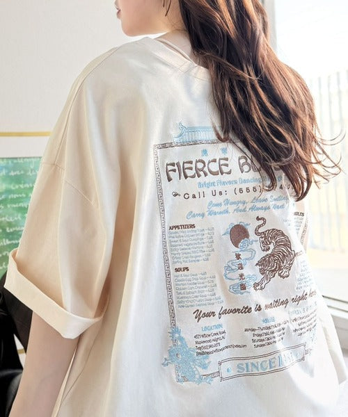 《JaVaジャバコラボ》着るだけで主役級。前後2way刺繍グラフィックオーバーサイズTシャツ jv1260547