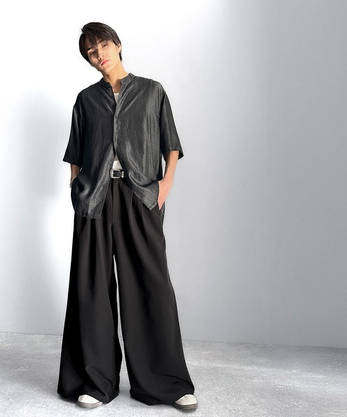 「美しさはタックから。」3タックY2Kスーパーワードスラックス／Three-Tuck Y2K Super Wide Trousers co1150005