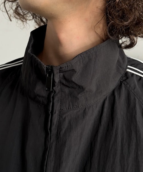 【Classical Origin】「大人ストリート。」サイドライン仕様ナイロントラックジャケット／Side Line Accents Nylon Track Jacket co1150063