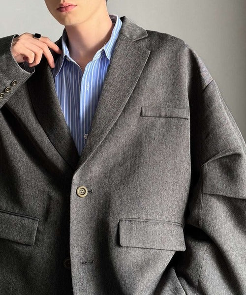 【classical origin】「際立つ、風格。」袖タックオーバーサイズジャケット（長袖）／Tucked sleeves oversized jacket ao1265014