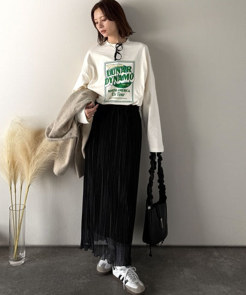 《JaVa ジャバコラボ》キャッチーな大人Tee。綿100%ピグメントロゴビッグTシャツ jv1029024