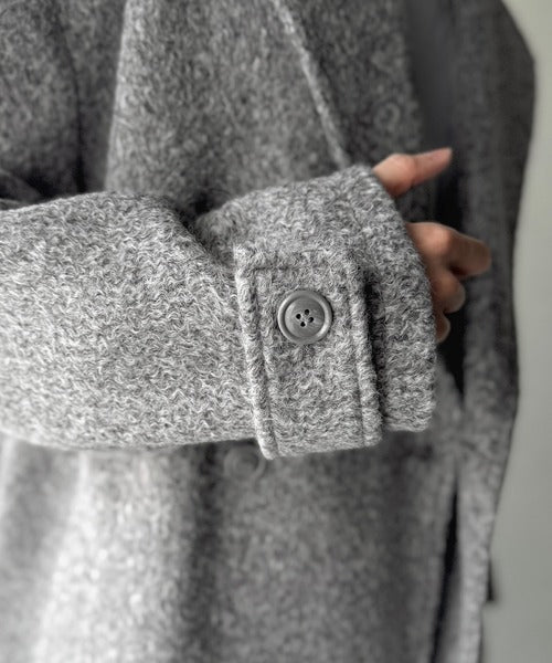 【Classical Origin】「余裕を魅せる。」フェイクウールロングチェスターコート／Fake Wool Long Chester Coat ao1010465