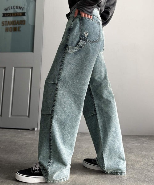 【Classical Origin】「こなれカジュアル。」ペインターパラシュートタックデニムパンツ／Painter Parachute Tuck Denim Pants co1150062