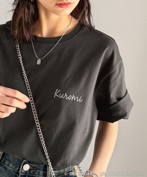 【Sanrio characters/サンリオキャラクターズ】大人可愛い推しアピール♪シルエット箔プリントTシャツ（半袖） ce1350005
