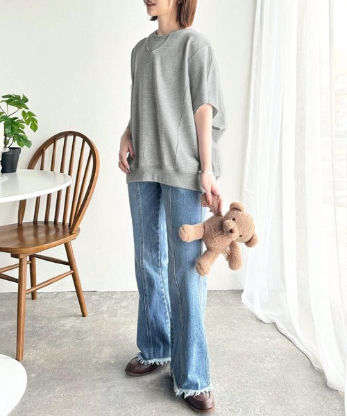 センスが光る。バック刺繍裏毛プルオーバー ce1020204