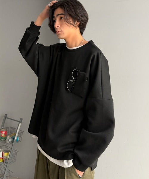 胸ポケット付きドルマンスリーブダンボールトップス / DOLMAN SLEEVE PULLOVER co1010073