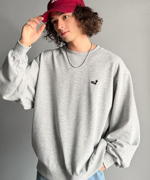 【Classical Origin】「背中で魅せる。」バック刺繍入りスウェットトレーナー（長袖）／Back Embroidery Sweat Trainer co1150043