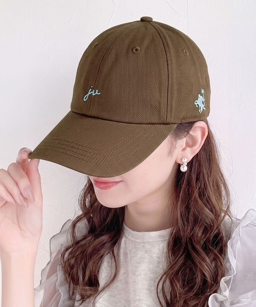 《JaVaジャバコラボ》大人スポーティー。綿100％サイド刺繍深つばベースボールキャップ jv1179085