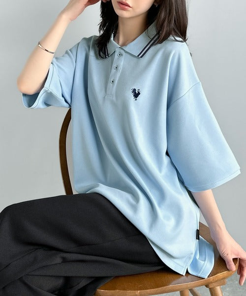 「洗練を纏う、上質な日常。」刺繍入りハイクオリティダブルフェイス素材ポロシャツ／Embroidered High-Quality Double Face Polo co1150026