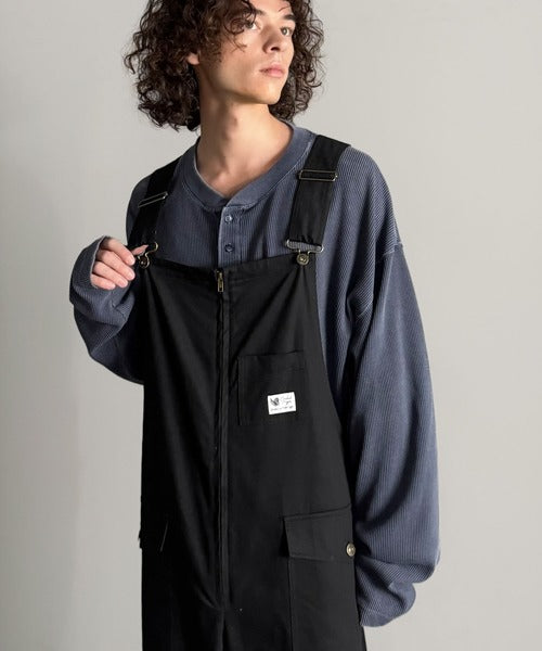 【Classical Origin】Front-Zip Loose Overalls／フロントジップ仕様ルーズオーバーオール co0780008