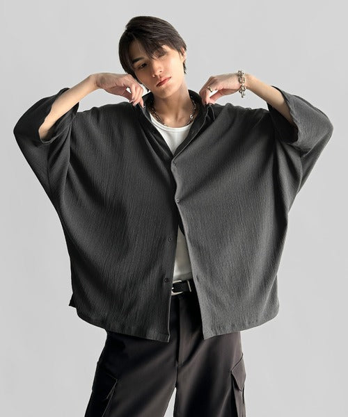 Wrinklefinish Dolman Sleeve Shirt／リンクル加工ドレープドルマンシャツ co1150009