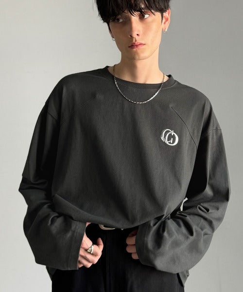 【Classical Origin】「1枚でキマる」。Dart Stitching Oversized T-Shirt／綿100％ダーツ切り替えオーバーサイズTシャツ（長袖） co1150037