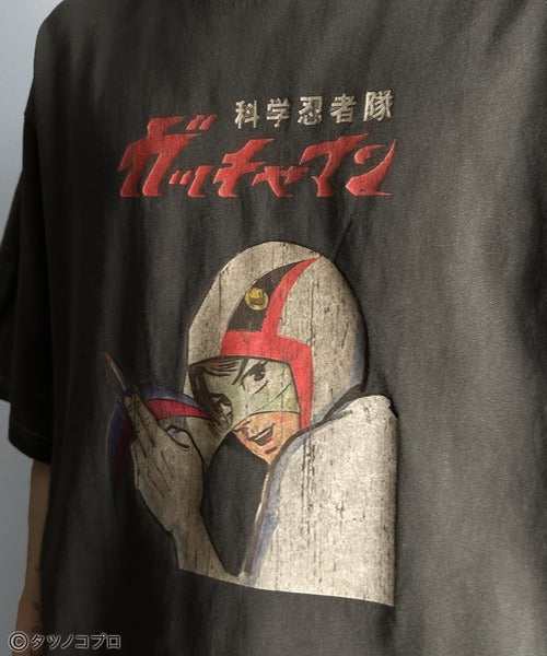 【タツノコプロ】時代を超えたレトロモード。前後2wayガッチャマンクラシカルエルフオリジナルTシャツ cm1330008
