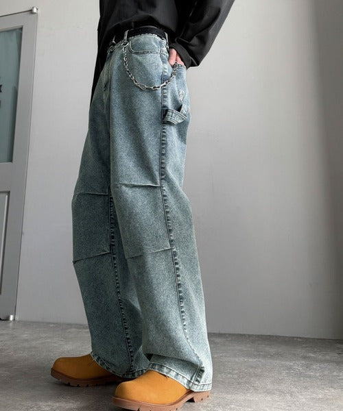 【Classical Origin】「こなれカジュアル。」ペインターパラシュートタックデニムパンツ／Painter Parachute Tuck Denim Pants co1150062