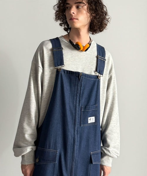【Classical Origin】Front-Zip Loose Overalls／フロントジップ仕様ルーズオーバーオール co0780008