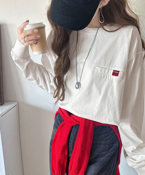 《JaVa ジャバコラボ》シンプルなのに格上げ。綿100％シルケット素材裾ドロストオーバーサイズTシャツ jv1050157