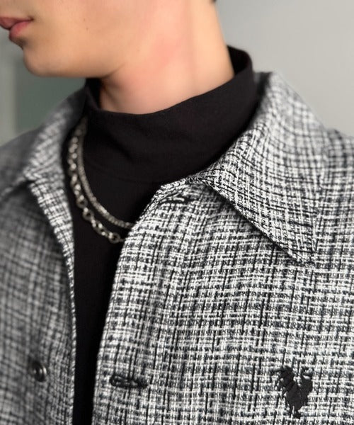 【Classical Origin】「今季トレンド。」ツイード素材ショート丈ジャケット／Tweed Short Jacket co1150060