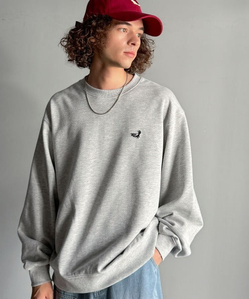 【Classical Origin】「背中で魅せる。」バック刺繍入りスウェットトレーナー（長袖）／Back Embroidery Sweat Trainer co1150043