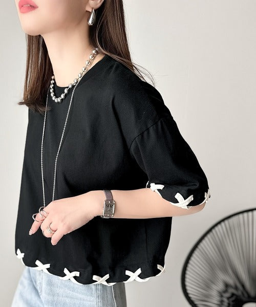 トレンドライクなゆるシルエット。【メンズ】ステッチデザインTシャツ（半袖） cm1010407