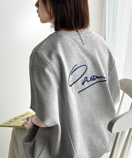 センスが光る。バック刺繍裏毛プルオーバー ce1020204