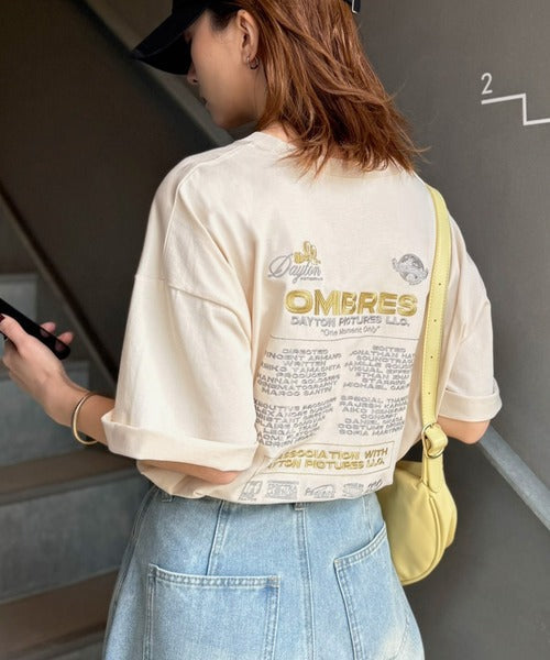 《JaVaジャバコラボ》お洒落見え抜群。大人カジュアルなゆったり半袖T。バック刺繍ビッグTEE（半袖） jv1260550