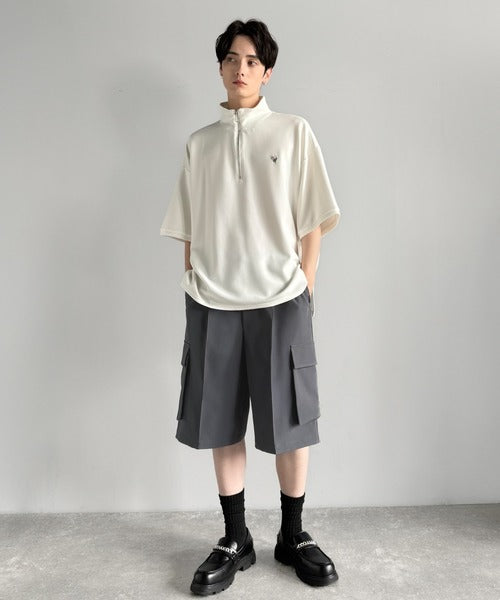 「整う、ラフ感。」カーゴポケット ルーズシルエット ハーフスラックス／Cargo Pocket Loose Silhouette Half Slacks co1150030