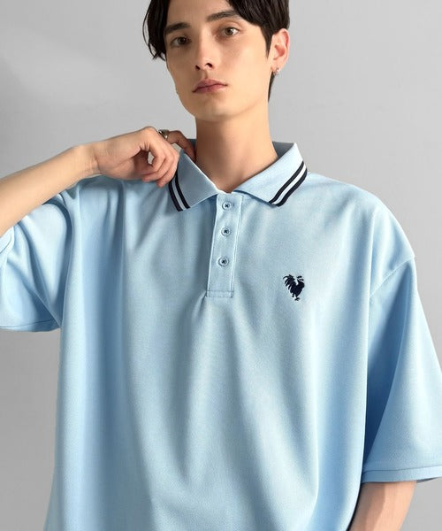 「洗練を纏う、上質な日常。」刺繍入りハイクオリティダブルフェイス素材ポロシャツ／Embroidered High-Quality Double Face Polo co1150026