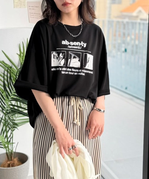 ただのTシャツで、終わらない。フォトグラフィックオーバーサイズダンボールTシャツ(半袖) ce1330075