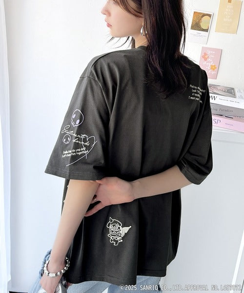 【Sanrio characters/サンリオキャラクターズ】大人可愛い！かくれんぼシリーズランダム刺繍ビッグTシャツ（半袖） ce1350003