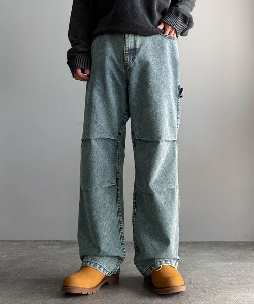 【Classical Origin】「こなれカジュアル。」ペインターパラシュートタックデニムパンツ／Painter Parachute Tuck Denim Pants co1150062