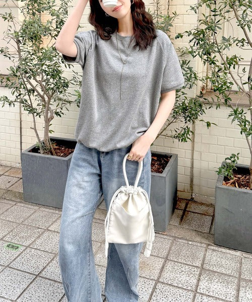 こなれカジュアルの新定番。前後2wayヴィンテージ風グラフィックプリント裏毛スウェットトップス（半袖） ce1260366